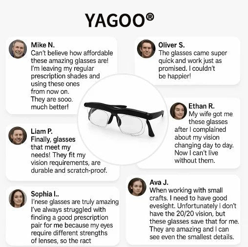 【ADJUSTABLE FOCUS GLASSES】See Every Moment Clearly With YAGOO®!