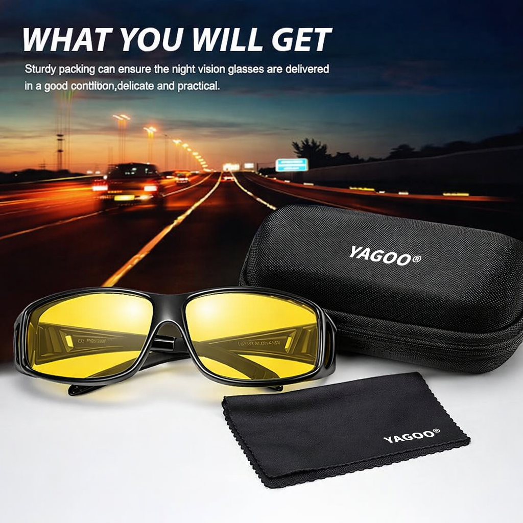 YAGOO® NightDrive HD Glasses — See Clearly. Drive Confidently. Own the Night.