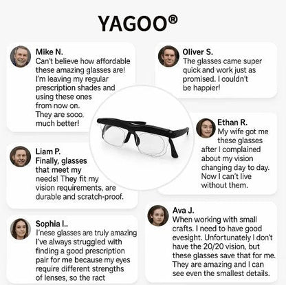 【ADJUSTABLE FOCUS GLASSES】See Every Moment Clearly With YAGOO®!