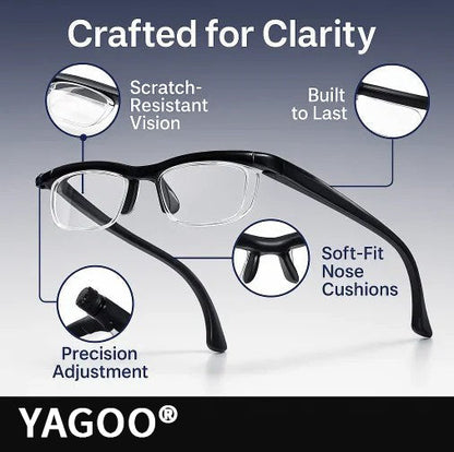 【ADJUSTABLE FOCUS GLASSES】See Every Moment Clearly With YAGOO®!