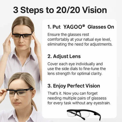 【ADJUSTABLE FOCUS GLASSES】See Every Moment Clearly With YAGOO®!