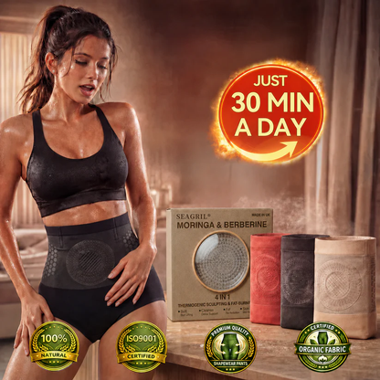 SEAGRIL ®Moringa & Berberine 4-In-1 Thermogenic Sculpting & Fat-Burn Shorts