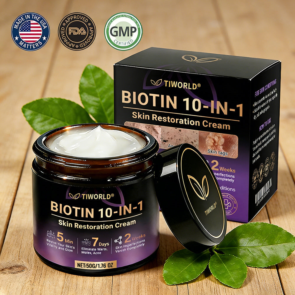 Made and Shipped from USA ✨TIWORLD® Biotin 10-in-1 Skin Restoration Cream 🍀