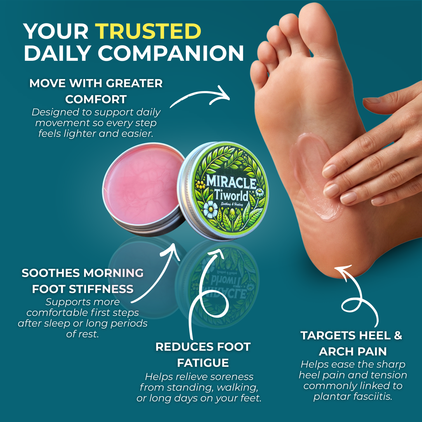 The Tiworld® Healing Balm Plantar Fasciitis Recovery Formula