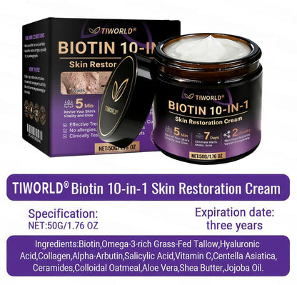 Made and Shipped from USA ✨TIWORLD® Biotin 10-in-1 Skin Restoration Cream 🍀