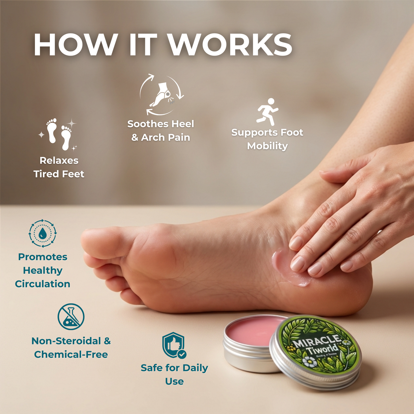 The Tiworld® Healing Balm Plantar Fasciitis Recovery Formula