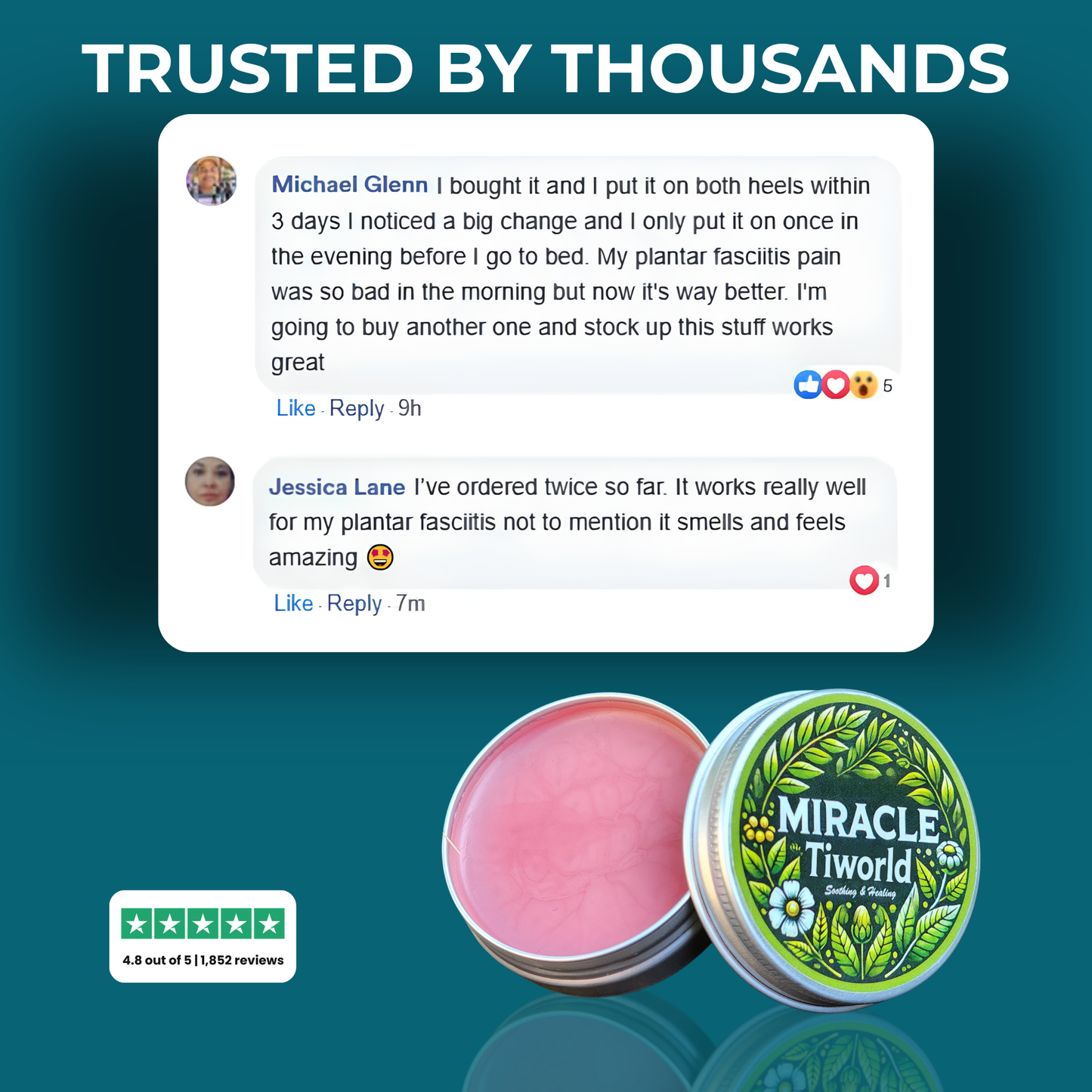 The Tiworld® Healing Balm Plantar Fasciitis Recovery Formula