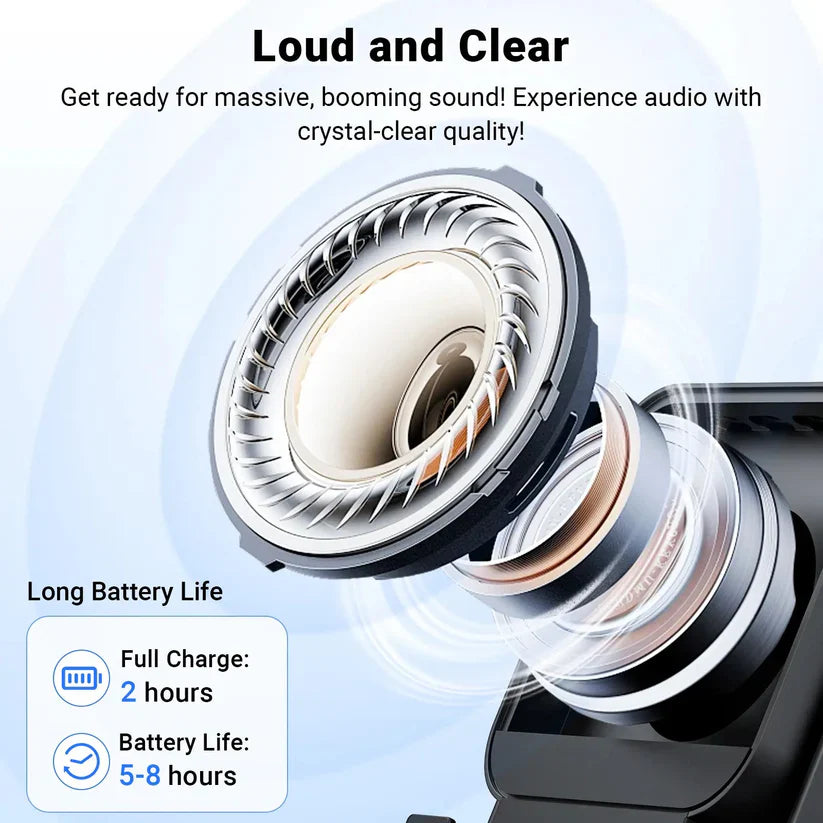 ⚡5-in-1 Wireless Speaker Phone Stand with Power Bank☀️-8JX3
