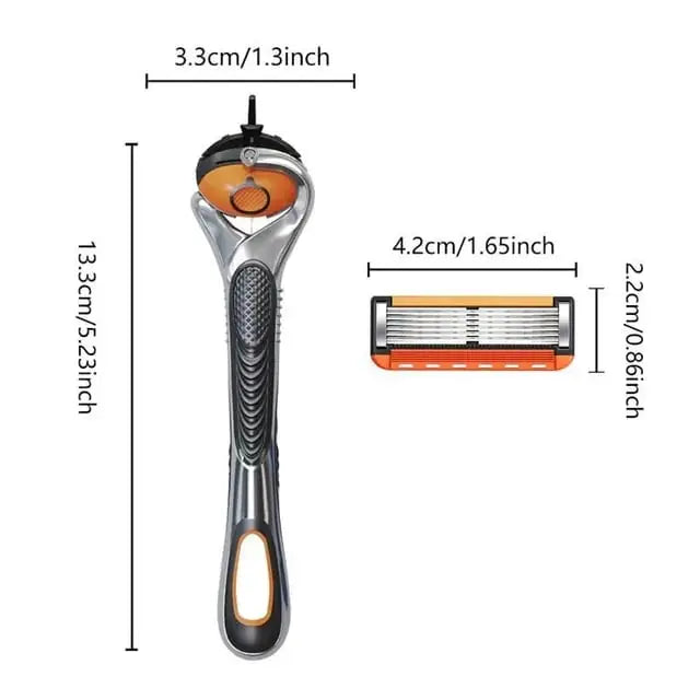 Ends Today: 70% OFF! ⏰SEAGRIL™👨Men's Razor Refill Set + Free Handle – Ultra-Sharp Stainless Blades for Smooth Shave