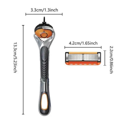 Ends Today: 70% OFF! ⏰SEAGRIL™👨Men's Razor Refill Set + Free Handle – Ultra-Sharp Stainless Blades for Smooth Shave