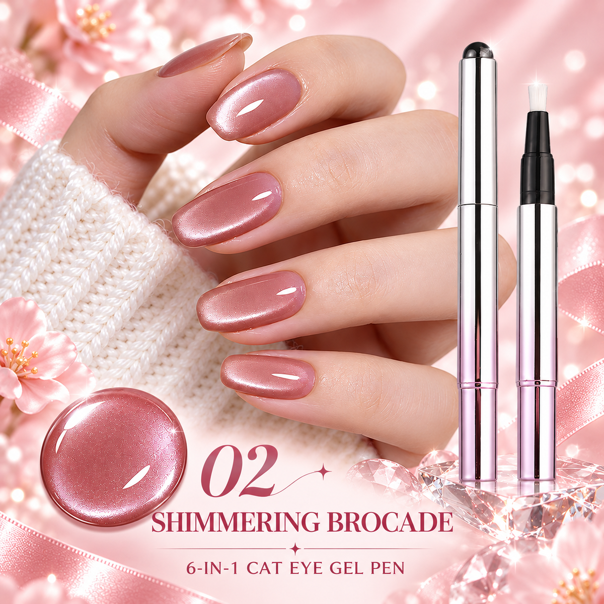 Portable Cat-Eye Gel Nail Pen
