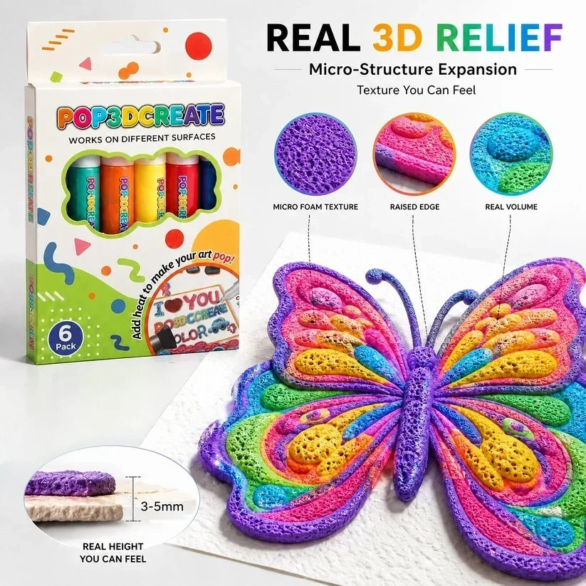 SEAGRIL®  3D Relief Art Pen – Turn Flat Drawings Into Touchable 3D Art