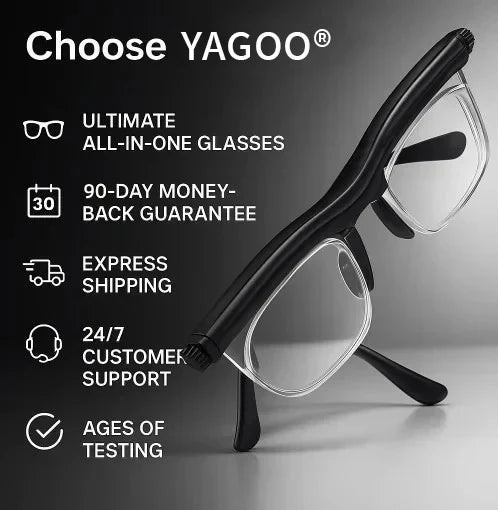 【ADJUSTABLE FOCUS GLASSES】See Every Moment Clearly With YAGOO®!
