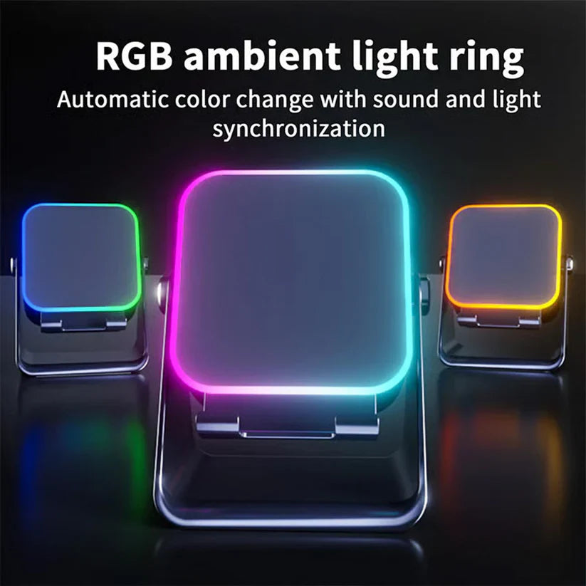 ⚡5-in-1 Wireless Speaker Phone Stand with Power Bank☀️-8JX3