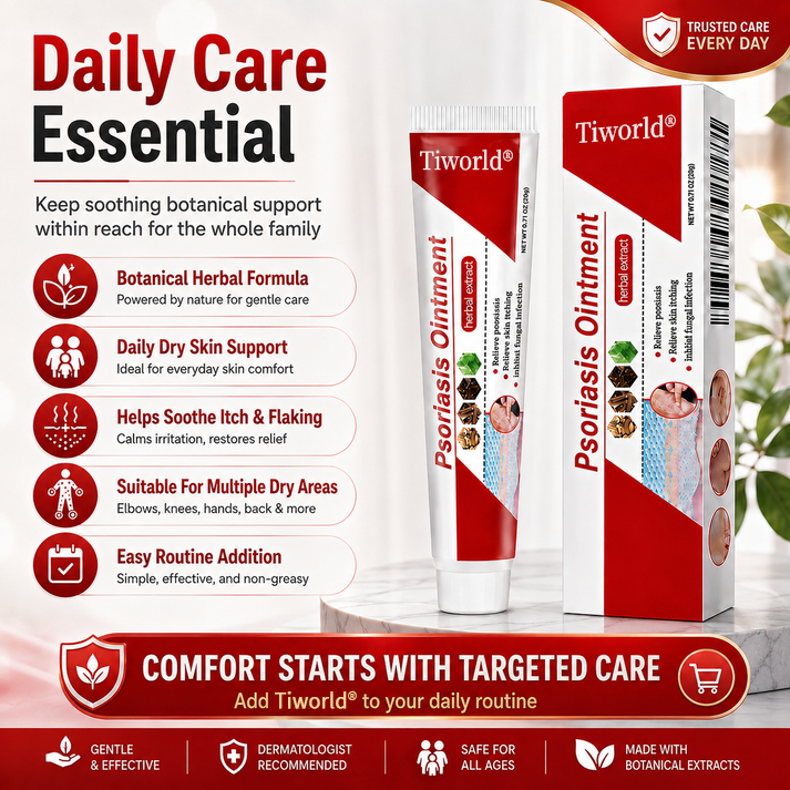 Botanical Skin Relief Ointment for Dry, Itchy & Flaky Skin