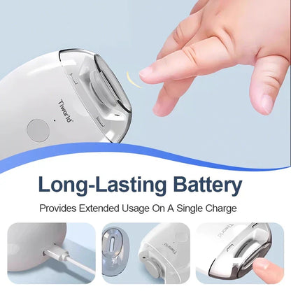 Tiworld® Electric Nail Clipper – Safe, Quiet & Mess-Free Trimming for All Ages | Limited Stock
