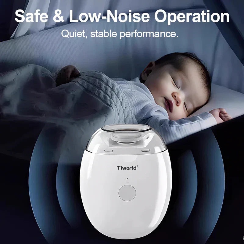 Tiworld® Electric Nail Clipper – Safe, Quiet & Mess-Free Trimming for All Ages | Limited Stock