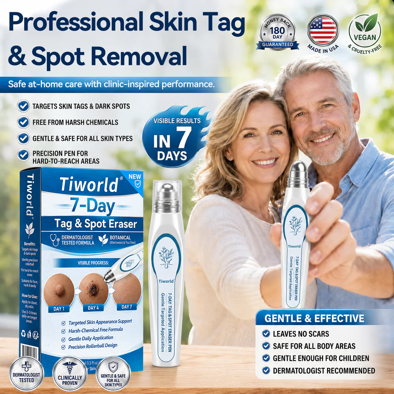 FDA Registered Facility|𝟕-𝐃𝒂𝘆 𝐒𝗸𝐢𝐧 𝐓𝒂𝗴 & 𝐒𝐩𝙤𝐭 𝐄𝐫𝒂𝐬𝙚𝐫 Painless & Scar-Free Advanced Imperfection Removal Rollerball Pen