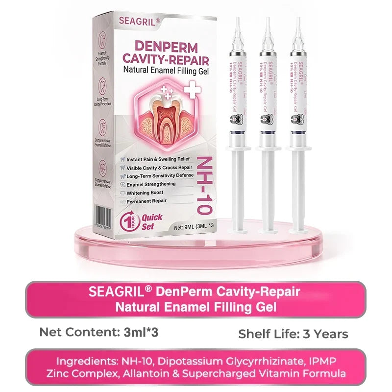 SEAGRIL® DenPerm Cavity-Repair Natural Enamel Filling Gel